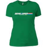 T-Shirts Kelly Green / X-Small Developer - A Real Coffee Drinker Women's Premium T-Shirt