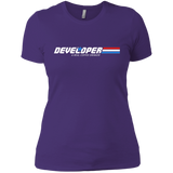 T-Shirts Purple Rush/ / X-Small Developer - A Real Coffee Drinker Women's Premium T-Shirt