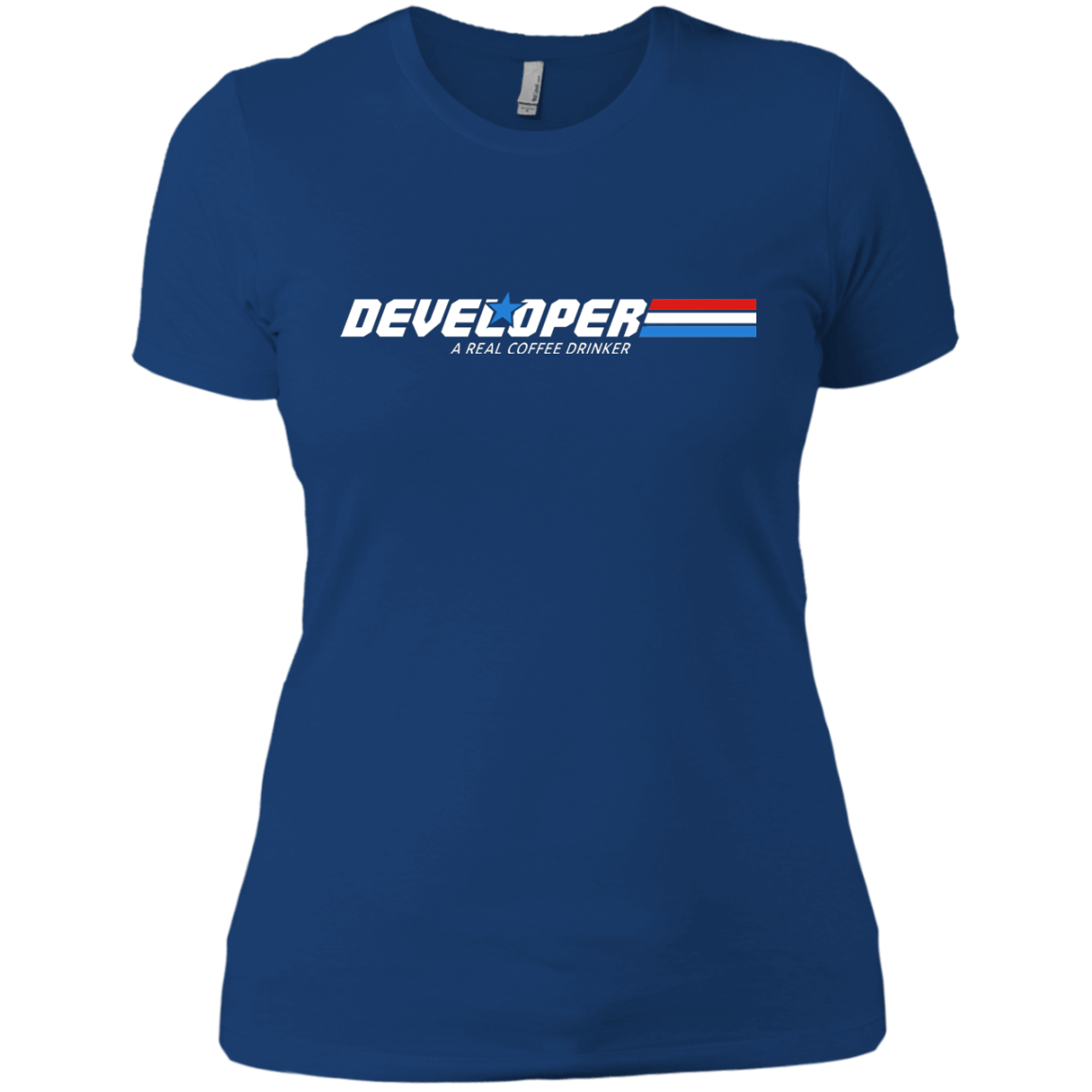 T-Shirts Royal / X-Small Developer - A Real Coffee Drinker Women's Premium T-Shirt