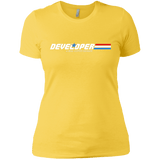 T-Shirts Vibrant Yellow / X-Small Developer - A Real Coffee Drinker Women's Premium T-Shirt
