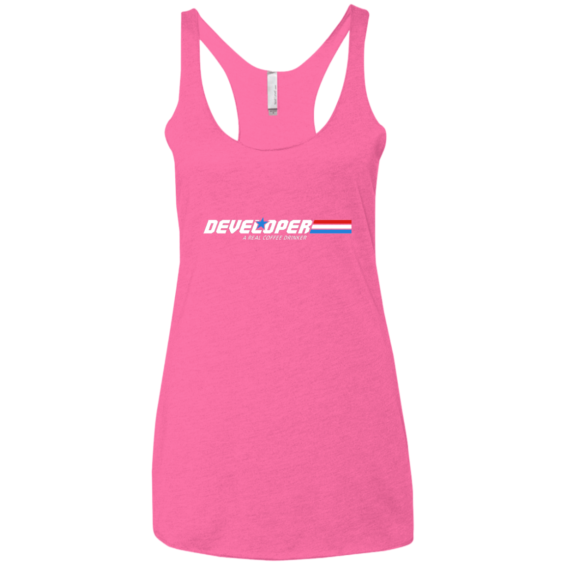 T-Shirts Vintage Pink / X-Small Developer - A Real Coffee Drinker Women's Triblend Racerback Tank