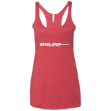 T-Shirts Vintage Red / X-Small Developer - A Real Coffee Drinker Women's Triblend Racerback Tank
