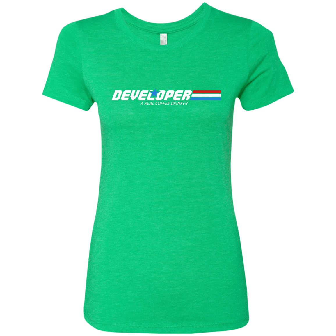 T-Shirts Envy / Small Developer - A Real Coffee Drinker Women's Triblend T-Shirt
