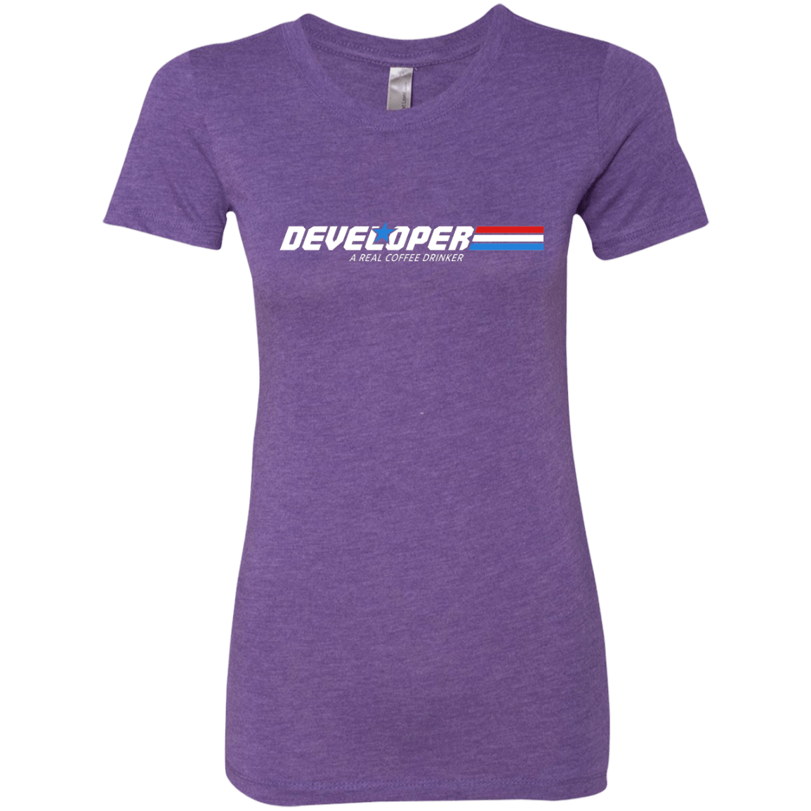 T-Shirts Purple Rush / Small Developer - A Real Coffee Drinker Women's Triblend T-Shirt