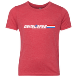 T-Shirts Vintage Red / YXS Developer - A Real Coffee Drinker Youth Triblend T-Shirt
