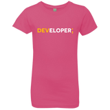 T-Shirts Hot Pink / YXS Developer Girls Premium T-Shirt