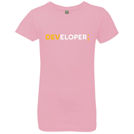 T-Shirts Light Pink / YXS Developer Girls Premium T-Shirt