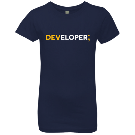 T-Shirts Midnight Navy / YXS Developer Girls Premium T-Shirt