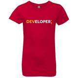 T-Shirts Red / YXS Developer Girls Premium T-Shirt