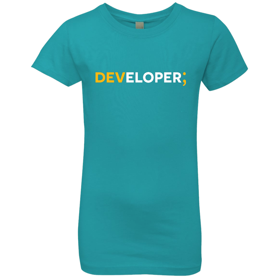 T-Shirts Tahiti Blue / YXS Developer Girls Premium T-Shirt