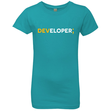 T-Shirts Tahiti Blue / YXS Developer Girls Premium T-Shirt