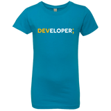 T-Shirts Turquoise / YXS Developer Girls Premium T-Shirt