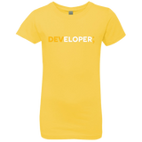 T-Shirts Vibrant Yellow / YXS Developer Girls Premium T-Shirt