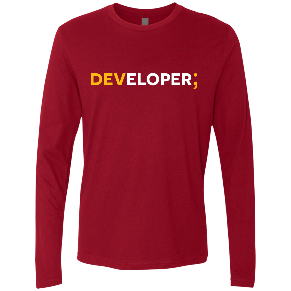 T-Shirts Cardinal / Small Developer Men's Premium Long Sleeve