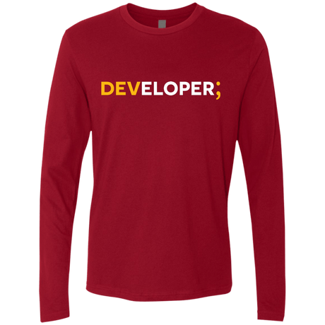 T-Shirts Cardinal / Small Developer Men's Premium Long Sleeve