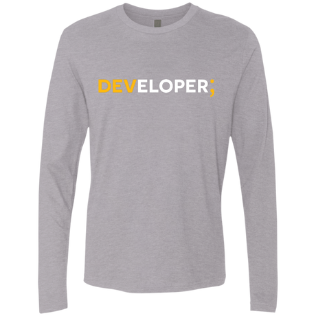 T-Shirts Heather Grey / Small Developer Men's Premium Long Sleeve