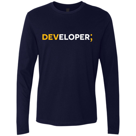 T-Shirts Midnight Navy / Small Developer Men's Premium Long Sleeve