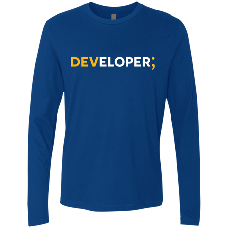 T-Shirts Royal / Small Developer Men's Premium Long Sleeve