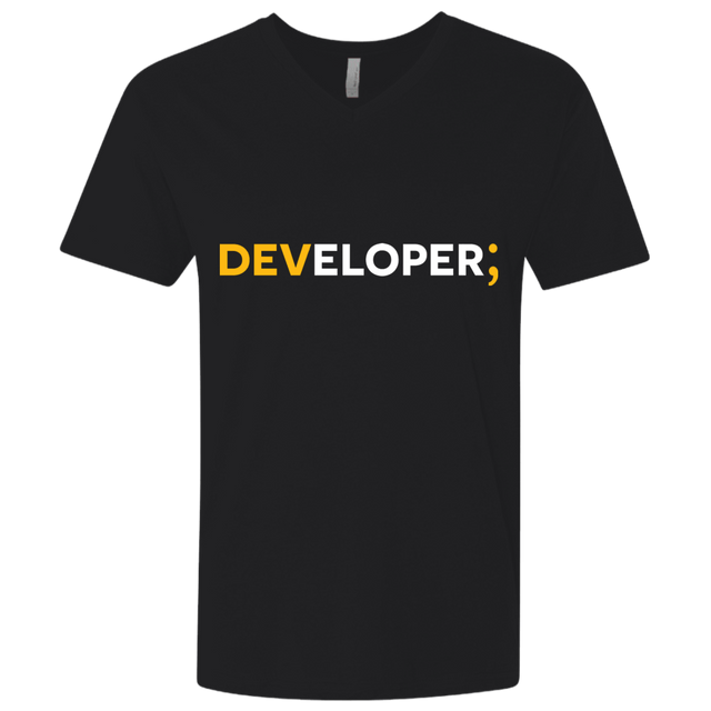 T-Shirts Black / X-Small Developer Men's Premium V-Neck