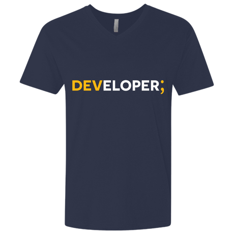 T-Shirts Midnight Navy / X-Small Developer Men's Premium V-Neck