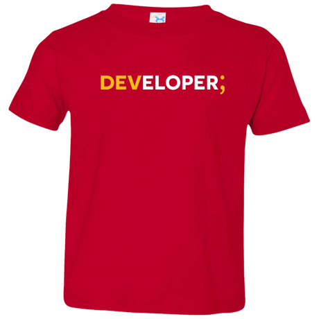 T-Shirts Red / 2T Developer Toddler Premium T-Shirt