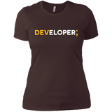 T-Shirts Dark Chocolate / X-Small Developer Women's Premium T-Shirt