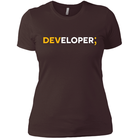 T-Shirts Dark Chocolate / X-Small Developer Women's Premium T-Shirt