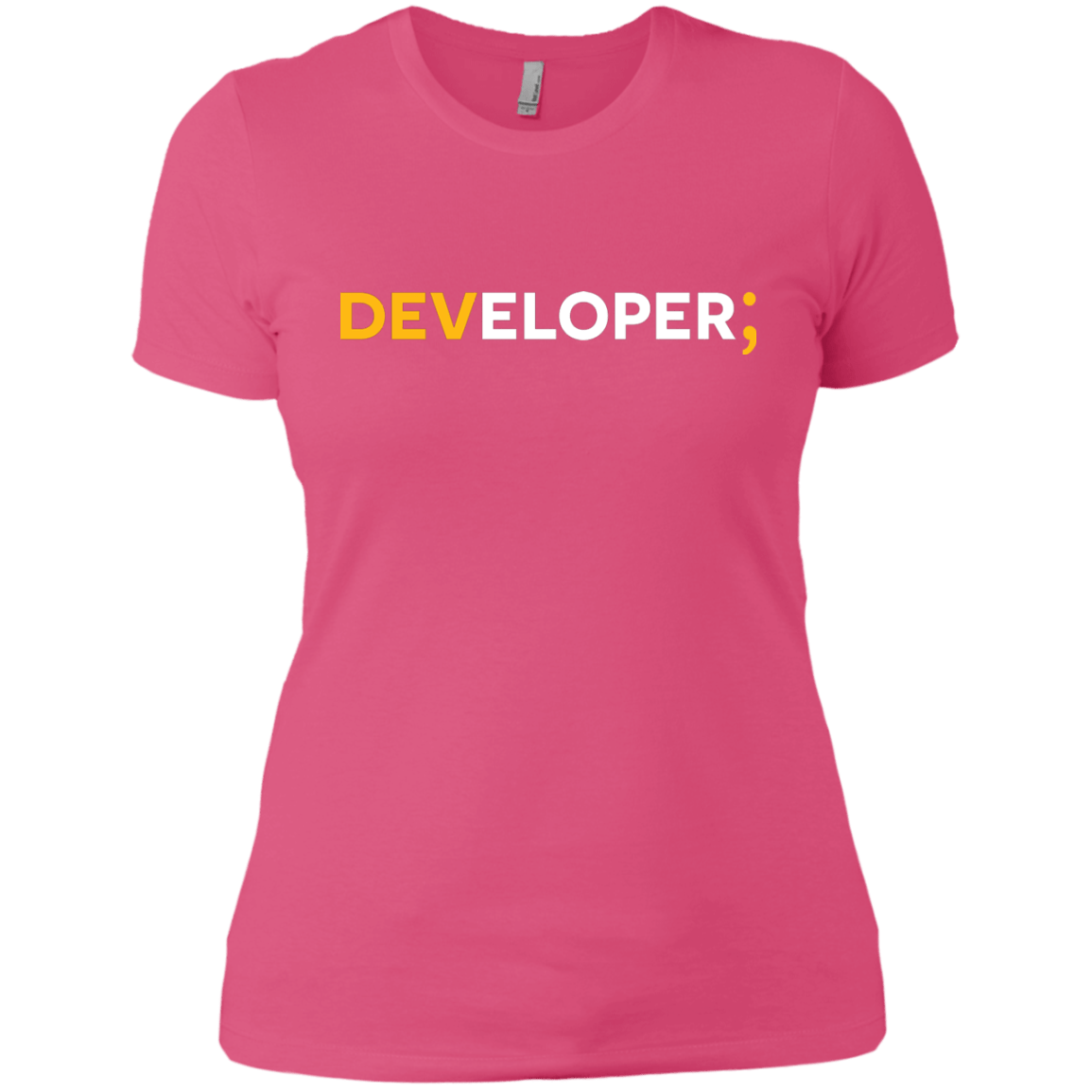 T-Shirts Hot Pink / X-Small Developer Women's Premium T-Shirt