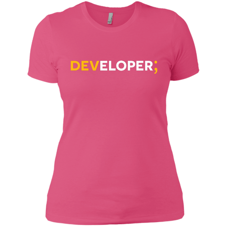 T-Shirts Hot Pink / X-Small Developer Women's Premium T-Shirt