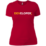 T-Shirts Red / X-Small Developer Women's Premium T-Shirt