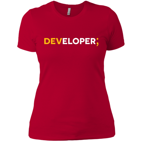 T-Shirts Red / X-Small Developer Women's Premium T-Shirt