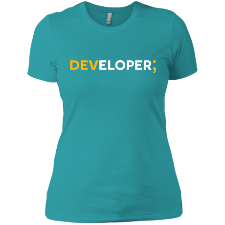 T-Shirts Tahiti Blue / X-Small Developer Women's Premium T-Shirt