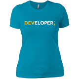 T-Shirts Turquoise / X-Small Developer Women's Premium T-Shirt