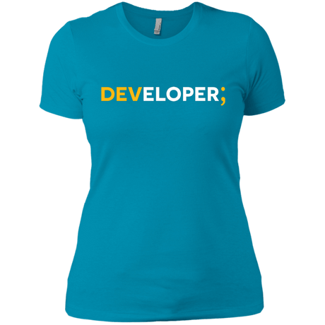 T-Shirts Turquoise / X-Small Developer Women's Premium T-Shirt