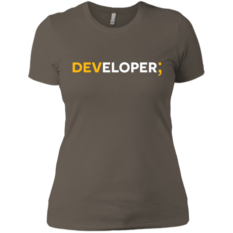 T-Shirts Warm Grey / X-Small Developer Women's Premium T-Shirt