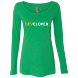 T-Shirts Envy / Small Developer Women's Triblend Long Sleeve Shirt