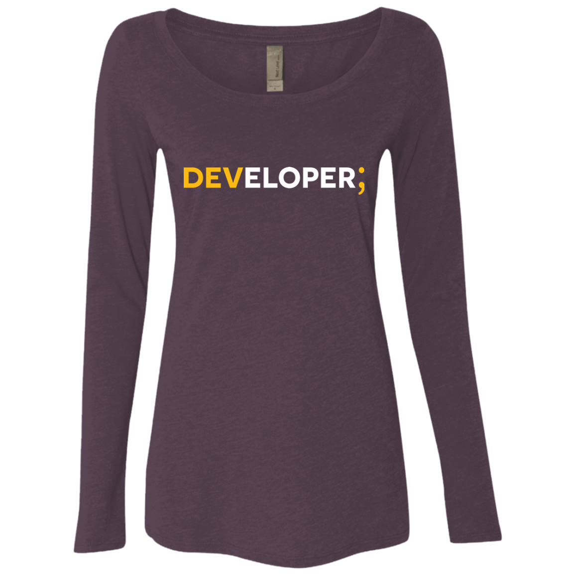 T-Shirts Vintage Purple / Small Developer Women's Triblend Long Sleeve Shirt