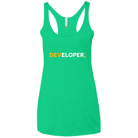 T-Shirts Envy / X-Small Developer Women's Triblend Racerback Tank