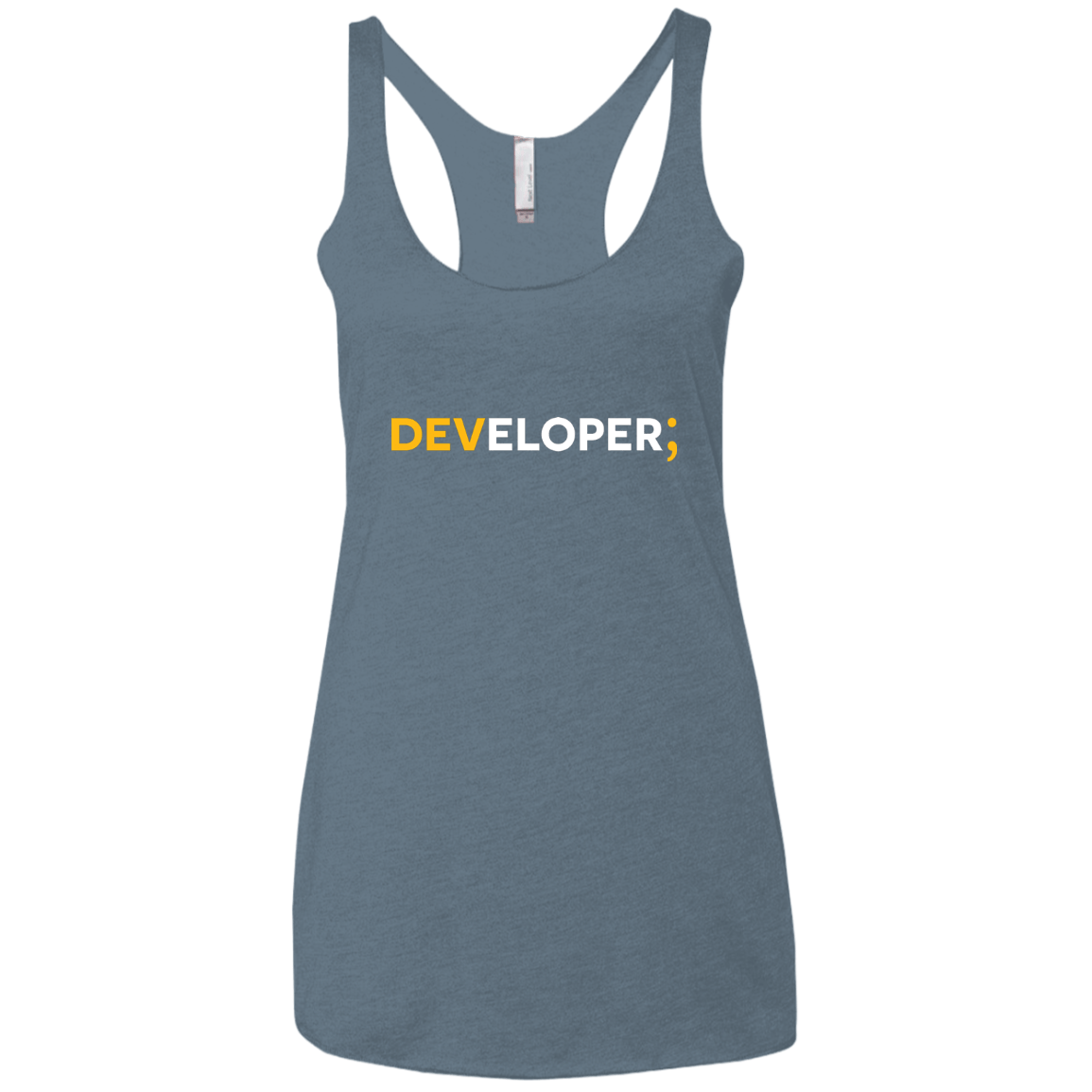 T-Shirts Indigo / X-Small Developer Women's Triblend Racerback Tank