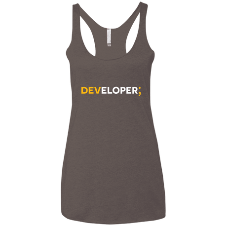 T-Shirts Macchiato / X-Small Developer Women's Triblend Racerback Tank