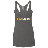 T-Shirts Premium Heather / X-Small Developer Women's Triblend Racerback Tank