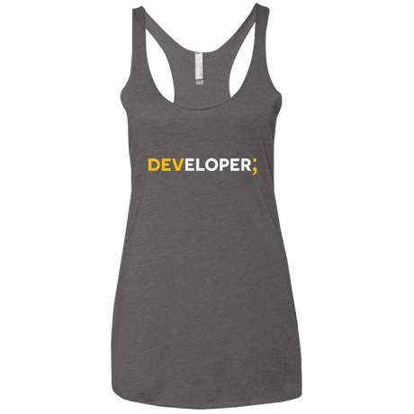 T-Shirts Premium Heather / X-Small Developer Women's Triblend Racerback Tank