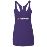 T-Shirts Purple Rush / X-Small Developer Women's Triblend Racerback Tank
