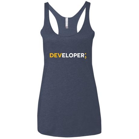 T-Shirts Vintage Navy / X-Small Developer Women's Triblend Racerback Tank