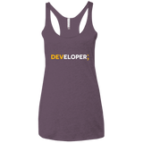 T-Shirts Vintage Purple / X-Small Developer Women's Triblend Racerback Tank