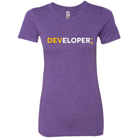 T-Shirts Purple Rush / Small Developer Women's Triblend T-Shirt