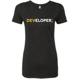 T-Shirts Vintage Black / Small Developer Women's Triblend T-Shirt
