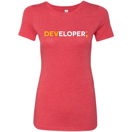 T-Shirts Vintage Red / Small Developer Women's Triblend T-Shirt