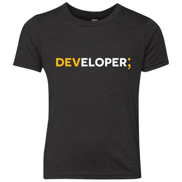 T-Shirts Vintage Black / YXS Developer Youth Triblend T-Shirt