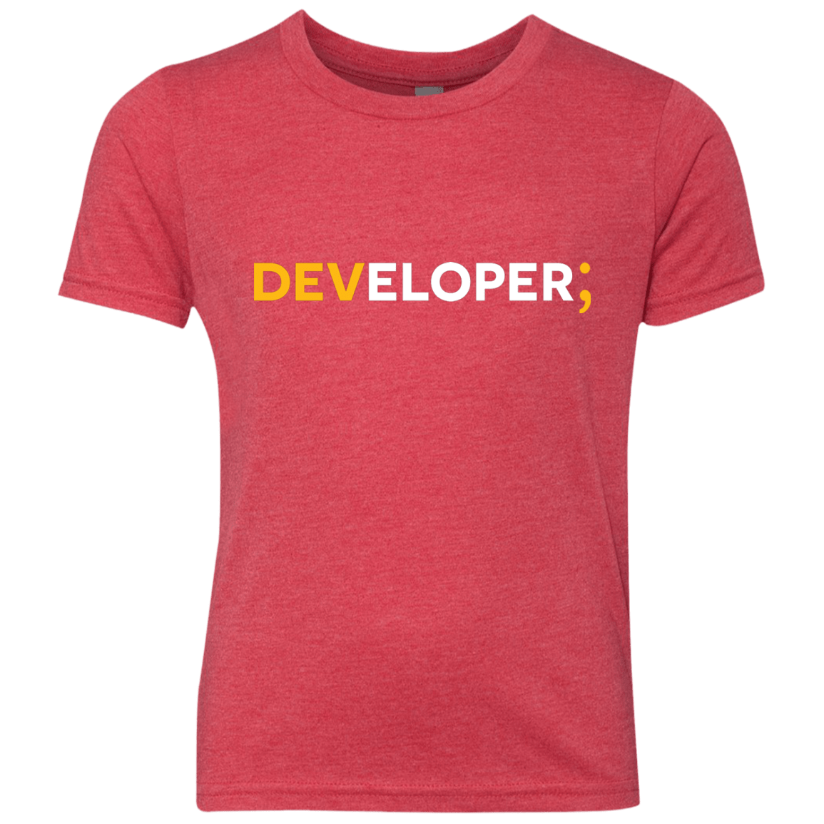 T-Shirts Vintage Red / YXS Developer Youth Triblend T-Shirt